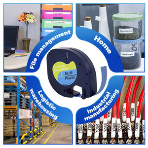 LT 91205 91335 91225 59426 <span class=keywords><strong>cintas</strong></span> <span class=keywords><strong>DYMO</strong></span> compatibles <span class=keywords><strong>para</strong></span> impresora <span class=keywords><strong>Letratag</strong></span> 100T negro y azul 12mm * 4m cinta de etiquetas de plástico - Product Image 3