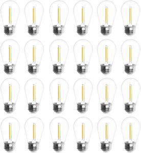 ديكور خارجي 1 واط/2 واط/4 واط بلاستيكي مقاوم للكسر E26 E27 S14 مصباح إضاءة Led حفل زفاف لضوء سلسلة الفناء - Product Image 5