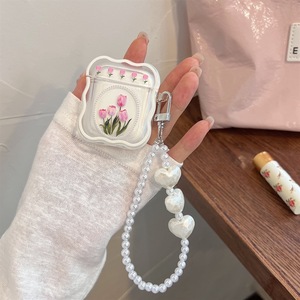 Cadena de Perlas de Tulipán para AirPods Pro, Funda para Auriculares Inalámbricos para Apple de 1.ª/2.ª/3.ª Generación, Funda Protectora Antigolpes - Product Image 6