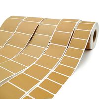 Rouleau d'étiquettes auto-adhésives en papier kraft personnalisable Membrane étanche A4/A5 Boîte d'expédition imprimable Sceau de prix Feuille d'emballage