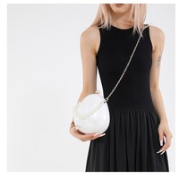 Sac à main Aimiqi en forme de boîte, sac à bandoulière DIY, petite boîte, sac de soirée, style frais et doux, motif pierre, fermeture à fermoir
