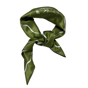 Lụa cảm giác đầu Khăn Vuông <span class=keywords><strong>Satin</strong></span> Cổ Khăn lụa Bandana phong cách với tùy chỉnh in cho khăn cưới - Product Image 3