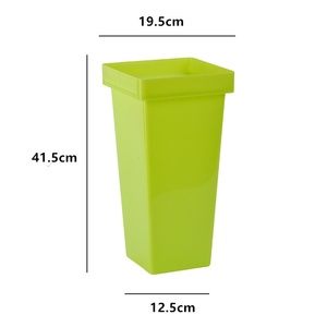 Vente directe d'usine personnalisé multicolore en plastique seau à fleurs rond/carré grand Pot de fleur <span class=keywords><strong>pour</strong></span> la maison jardin décor fleuriste - Product Image 6