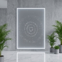 Piezas de Elevador, Techo Panorámico Integral Moldeado en Acero Inoxidable y Aleación de Aluminio, Lámpara LED de Techo, Diseño Moderno para Hoteles y Centros Comerciales