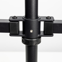Support de moniteur double pour ordinateur, support de bureau ergonomique réglable en hauteur, mouvement complet, pour jeux vidéo
