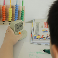 Réveil numérique MUID style console de jeu rétro pour garçons - Minuteur créatif pour dortoir avec fonction snooze et minuteur d'étude