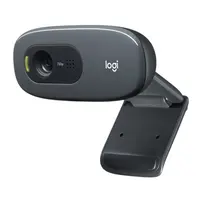 Logitech-Webcam C270 HD Original, Webcam básica HD 720p para videollamadas con micrófono