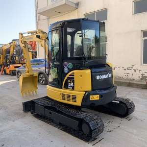 Alta calidad usado <span class=keywords><strong>KOMATSU</strong></span> PC55MR Japón Original usado 5 toneladas Mini excavadora cabina compacta maquinaria de segunda mano jardín <span class=keywords><strong>Bager</strong></span> excavadora - Product Image 4