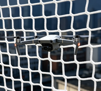 Filet de protection anti-drone robuste en gros, barrière de sécurité en maille avec service de découpe, blanc tricoté