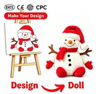 Peluche personnalisée en coton PP, cadeaux d'anniversaire et de festival, broderie de logo personnalisée, animal en peluche doux, Noël, bébé