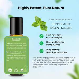 Huile essentielle de <span class=keywords><strong>menthe</strong></span> <span class=keywords><strong>poivrée</strong></span> Roll on-Huile essentielle de <span class=keywords><strong>menthe</strong></span> <span class=keywords><strong>poivrée</strong></span> pour les maux de tête Migraine-Rouleau de mélange de 10ml avec huile de <span class=keywords><strong>menthe</strong></span> - Product Image 5