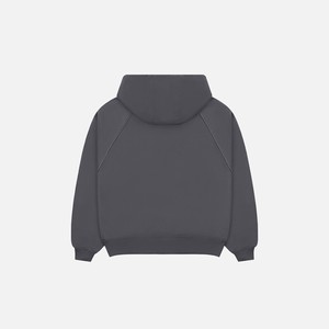 S-ON THE GO HOODIE ZIP Custom 400GSM Heavy Weight Boxy Oversized French Terry Flannel Hoodie Zip Sick - Product Image 4