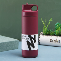 Thermos isotherme en acier inoxydable à double paroi, anti-fuite, 550 ml, avec boîte de couleur personnalisée, bouteille d'eau de sport et de fitness