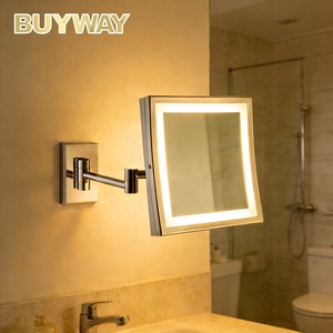 <span class=keywords><strong>Miroir</strong></span> de salle de bain à bras extensible avec lumière LED, <span class=keywords><strong>miroir</strong></span> de maquillage mural, <span class=keywords><strong>miroir</strong></span> <span class=keywords><strong>grossissant</strong></span> unilatéral - Product Image 4