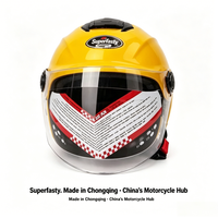 Casque de moto ouvert en PP personnalisé de haute qualité avec double fermeture, garantie pour scooter et cyclomoteur, toutes saisons