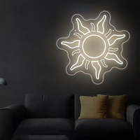 Lampe murale LED néon esthétique, étanche IP67, rouge, alimentée par USB, pour chambre à coucher, dortoir, salle de jeux, fête, décoration de mariage