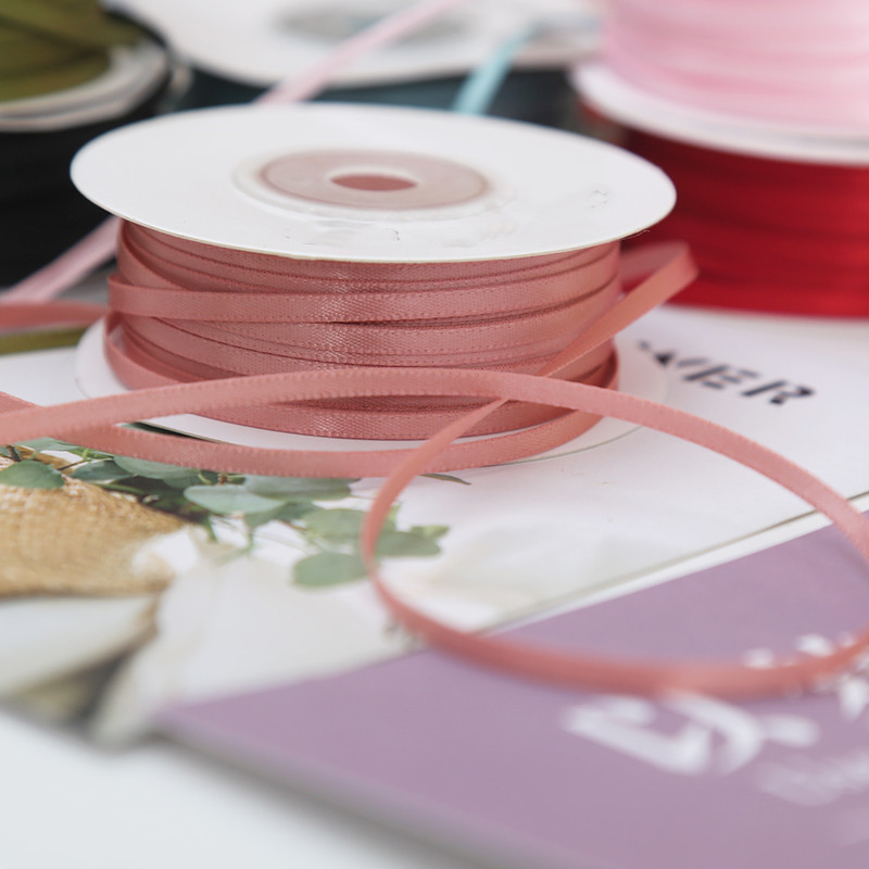 CSFY Wholesale 0.3cm Wedding Party butterfly Decoration Knot High-end Gift Wrap Ribbon for Wrapping Box Gift Flowers Cake