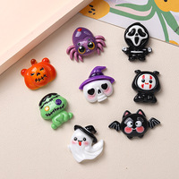 Cabochon en résine Halloween Cabochon en résine à dos plat Nouvelle arrivée Cabochon en résine Offre Spéciale pour la décoration des ongles Charmes de coque de téléphone