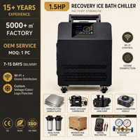 Refroidisseur d'eau stable 0,8 CV R410A 220V pour bain de glace avec contrôle intelligent automatique et utilisation pratique