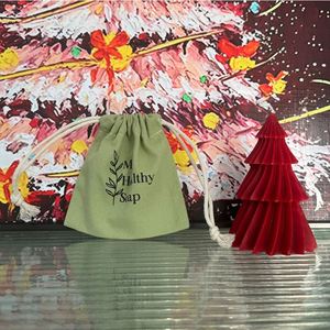 New Design Recycle Organic Muslin Organic Cotton Canvas <b>Fabric</b> Drawstring Dust <b>Bag</b> With Custom Logo - Product Image 6