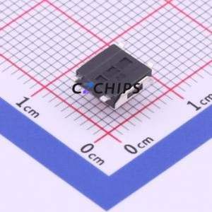 TS-1157-C-E Tactile Switch SMD Switch Single Pole Single Throw Round Button 2.6N Vertical Mount - Product Image 2