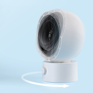 Yên Tĩnh Máy Tính Để Bàn Fan Hâm Mộ 360 Độ Xoay Ký Túc Xá Nhỏ Gọn USB Sạc Có Thể Điều Chỉnh Thông Minh Hiển Thị Kỹ Thuật Số Bảng Fan Hâm Mộ - Product Image 3