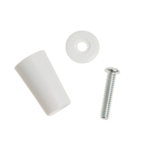 Fermo per tapparella con vite 40 mm. Bianco - Product Image 3