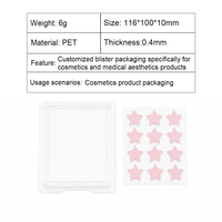 Boîte d'emballage en plastique transparent, plateau blister pour cosmétiques, étui de protection pour fournitures esthétiques médicales professionnelles avec livraison