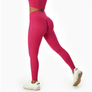女跑步健身打底裤女尼龙氨纶四向弹力压缩高腰瑜伽裤