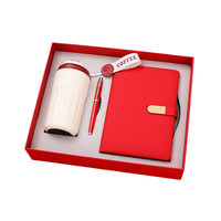 Set de Regalo Moderno con Vaso Térmico de Acero Inoxidable y Cuaderno de Cuero PU para Marca Corporativa