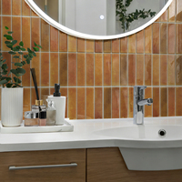 Nouvelle conception de carreaux muraux autocollants en PVC en forme de gourde, imperméables et faciles à poser pour le bricolage à domicile