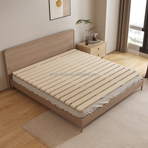 Hostel Hotel Small Apartment School Condo Furniture Bedroom Wooden <b>Queen</b> <b>Size</b> <b>Bed</b> <b>Bed</b> Slats Modern Durable 5-Year Warranty - Product Image 5