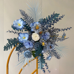 Venta al por mayor al aire libre pared verde plantas pared artificial boda flores decorativas coronas y plantas - Product Image 6