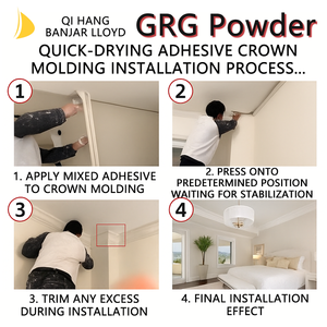 Poudre de gypse légère, résistante à l'humidité, pour la construction de murs, blanche, écologique - Product Image 4