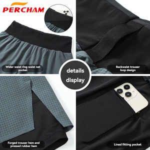 Shorts <span class=keywords><strong>de</strong></span> course à pied pour hommes, shorts <span class=keywords><strong>de</strong></span> fitness pour marathon, shorts <span class=keywords><strong>de</strong></span> basket-ball avec double couche pour la <span class=keywords><strong>randonnée</strong></span> en plein air, la salle <span class=keywords><strong>de</strong></span> sport, les entraînements sportifs - Product Image 2