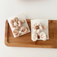 Pinces à cheveux en coton doux pour bébé, couleur unie, mignon, fille, franges, Barrettes, accessoires pour cheveux