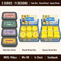 Southpeak Toy Cake Box Squishy Super Wet Soft PU Slow Rising Fidget Toy Squeeze Toy Stress Relief Tin Box Squishy Factory OEM