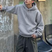 Sweat-shirts à capuche unisexes surdimensionnés, logo personnalisé, polyvalents, en coton et polyester pour tous les jours