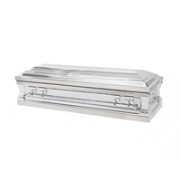 Ataúd de Estilo Europeo Personalizable OEM para Adultos, Suministro Funerario de Metal de Alta Calidad con 1 Año de Garantía, Marca de Bajo Precio