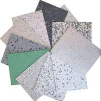 Dalles de vinyle conductrices antistatiques, revêtement de sol homogène ESD, intérieur, imperméable, écologique pour les salles d'équipements électroniques