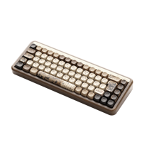 Clavier mécanique MU01 Mountain Seclusion en bois, OEM, traitement CNC noyer, thème poétique, touches Dye-sub, rétroéclairage RGB, multimodes