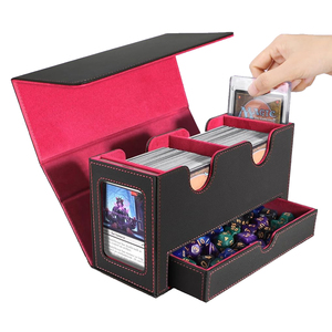 Mtg hộp boong hộp thẻ chỉ huy mtg với màn hình chỉ huy phù hợp với 320 + tay đơn với khay Xúc xắc hộp lưu trữ thẻ TCG - Product Image 3