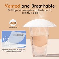 NCVI 210 pièces de coussinets d'allaitement en coton absorbant pour l'allaitement maternel coussinets d'allaitement jetables pour l'allaitement maternel