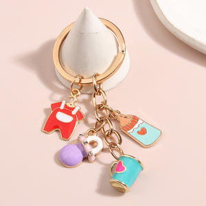 Llavero esmaltado con forma <span class=keywords><strong>de</strong></span> botella <span class=keywords><strong>de</strong></span> leche para hombre y <span class=keywords><strong>mujer</strong></span>, llavero con forma <span class=keywords><strong>de</strong></span> tetina, taza <span class=keywords><strong>de</strong></span> corazón, <span class=keywords><strong>ropa</strong></span> <span class=keywords><strong>de</strong></span> bebé, regalo para niño, joyería hecha a mano - Product Image 3