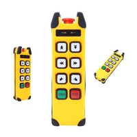 Control remoto de radio industrial de doble velocidad con 6 botones y certificación autorizada para manipulador de grúa