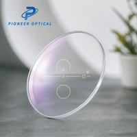 Lentille optique photochromique progressive Pioneer Optical 1.499 1.56 UV420 HMC CR-39 KOC-N7 Blue Cut SHMC