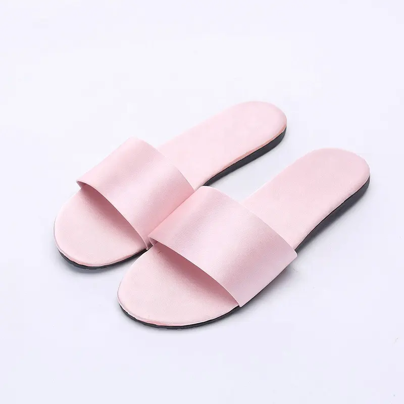 China manufacturer satin upper material sandals bride women slippers