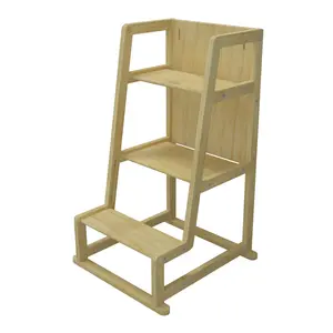 Nashow LMLT-003 Nouveau Montessori Tabouret Enfants Cuisine En Bois Enfants Tour D'apprentissage