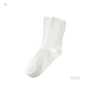 BX-E0147 calcetines blancos adam toplu beyaz elbise erkekler için çorap calcetines polyester
