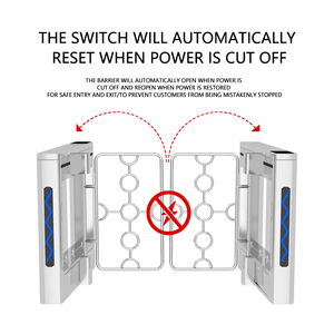 Nhà máy nóng bán Flap rào cản turnstile kiểm soát truy cập Swing Gate với nhận dạng khuôn mặt cho siêu thị Acess kiểm soát turnstile - Product Image 2